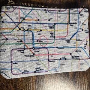 Society 6 Musical History Subway Mini Pouch